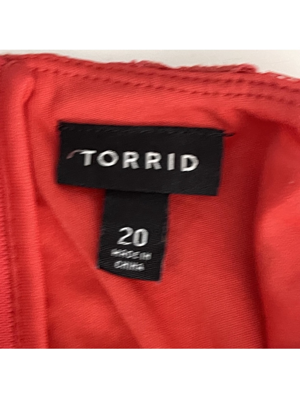Torrid Lace High Neck Skater Fit and Flare Dress 2X Red Orange Knee Length #7107 - Picture 4 of 6